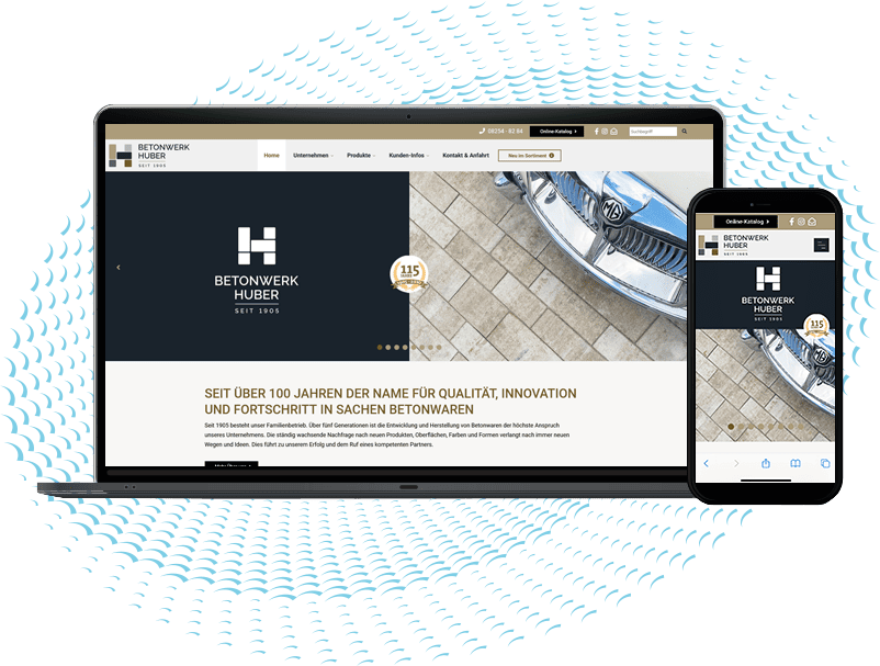  Webdesign Projekt Altomünster - Betonwerk Huber